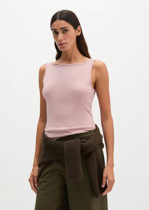 Regular tank top Mild Rose in front view
