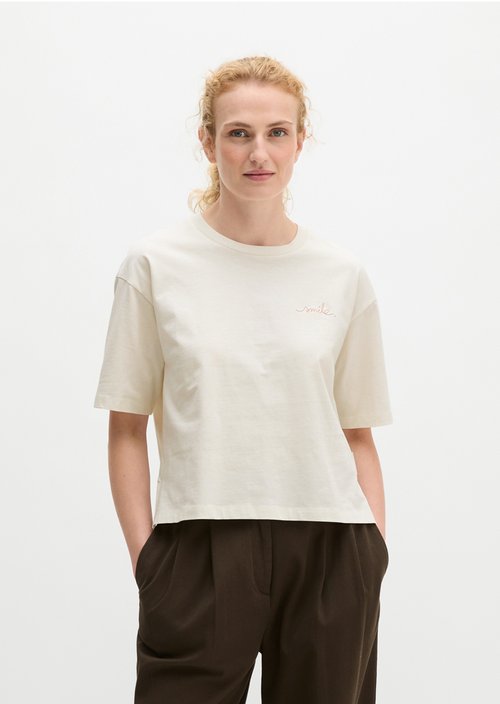 Oversized boxy sweatshirt — White Cotton