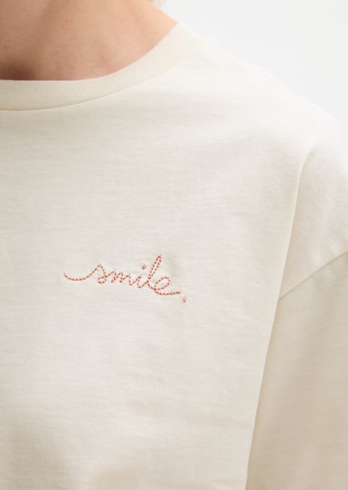 Oversized boxy sweatshirt — White Cotton