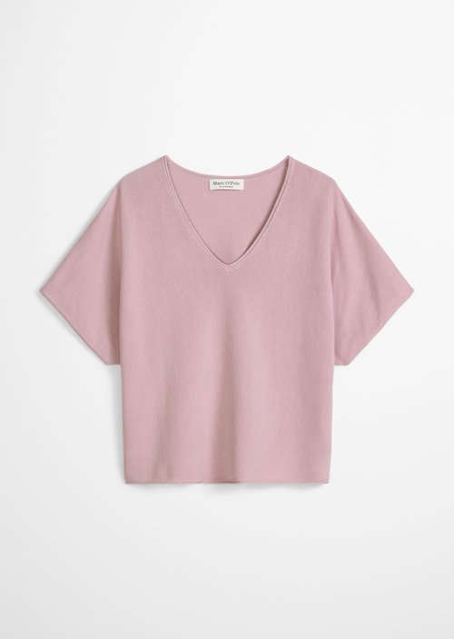 Short sleeve sweater loose — Mild Rose
