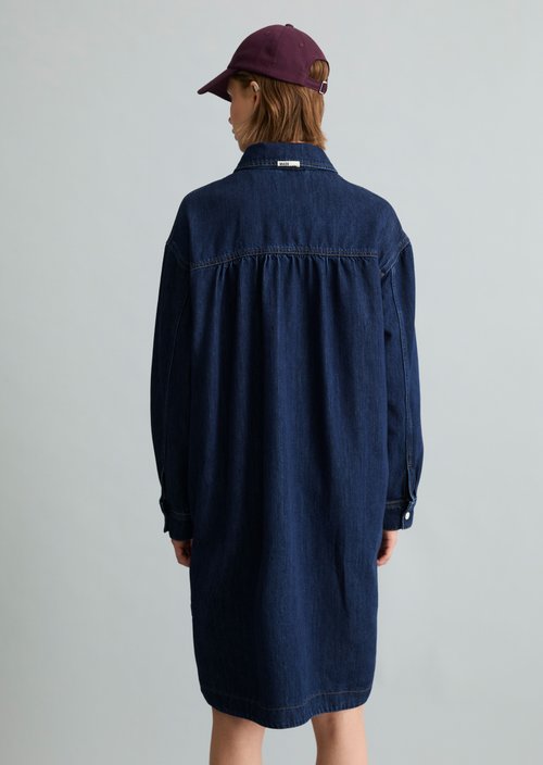 Shirt-style dress — Dark Blue
