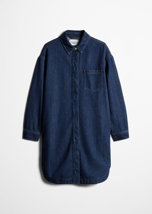 Shirt-style dress — Dark Blue