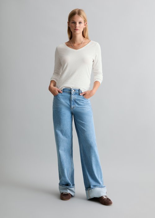 Tomma Wide Jeans — Medium Blue