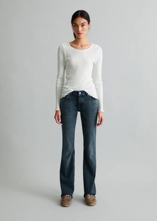 Jeans Model Nella bootcut Dark Blue in Frontalansicht