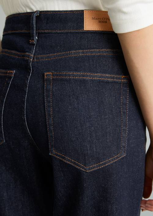 Jeans modèle Olina, coupe droite Dark Blue en vue détaillée