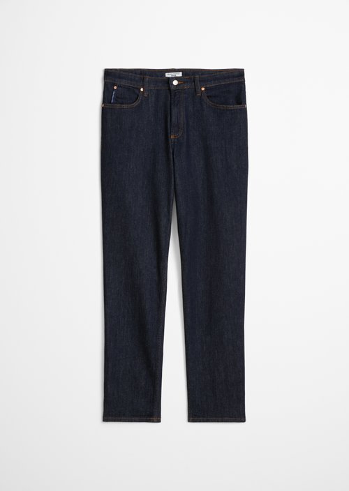 Olina Straight-Leg Jeans — Dark Blue