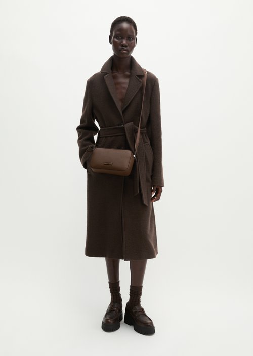 Villar Small Shoulder Bag — Dark Walnut