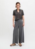 Pull-on culotte wide made from TENCEL™ Lyocell - gray | Culottes