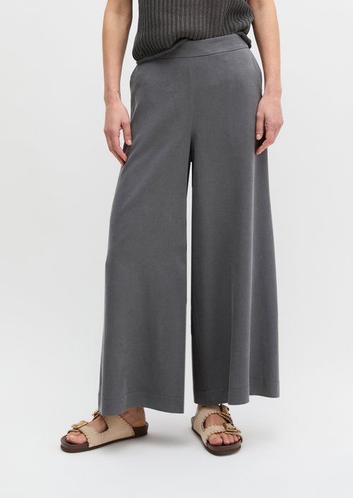 Pull-on culotte wide — Oxide Grey