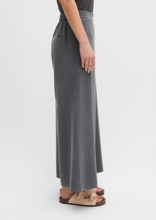 Pull-on culotte wide — Oxide Grey