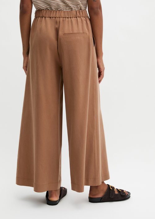 Pull-on culotte wide — Burnt Brown