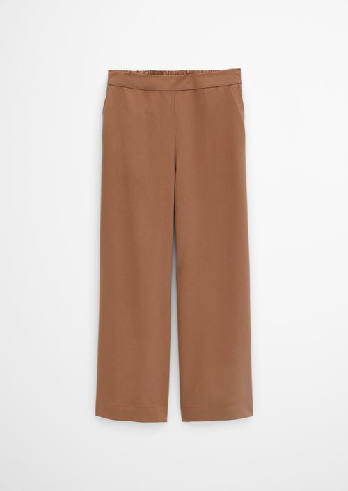Pull-on culotte wide — Burnt Brown