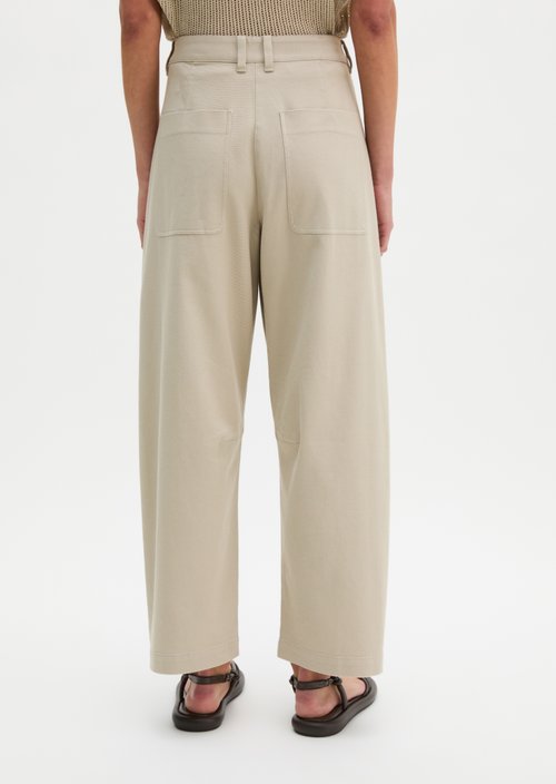 Barrel Pants — Linen Beige