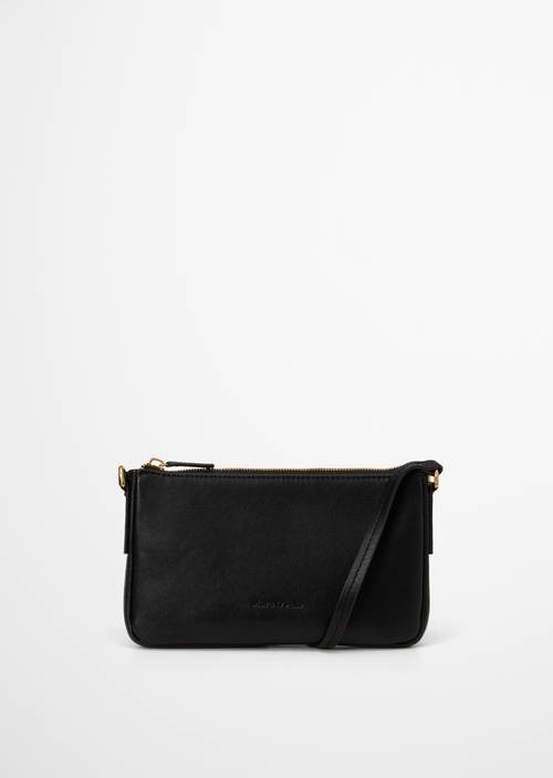 Crossbody Bag XS Model Fuana Black in Frontalansicht