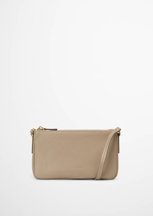 Taška přes rameno XS, model Fuana Earthy Taupe v předním pohledu