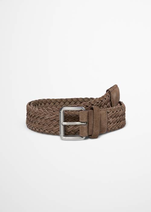 Flechtgürtel Model Vince Faded Brown in Frontalansicht