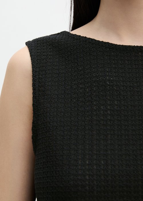 Crochet top relaxed — Black