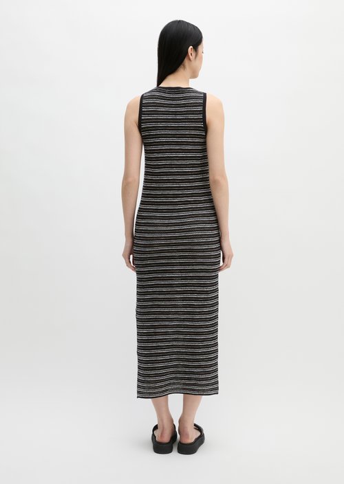 Ajour dress slim — Black