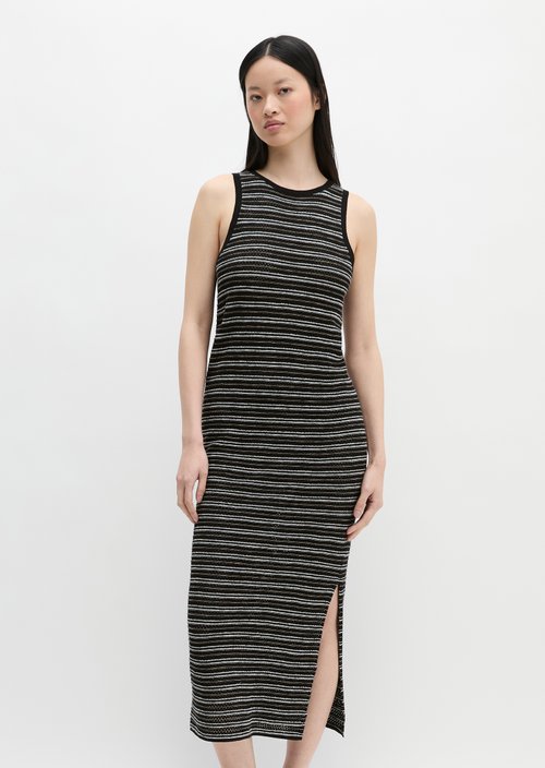 Ajour dress slim — Black