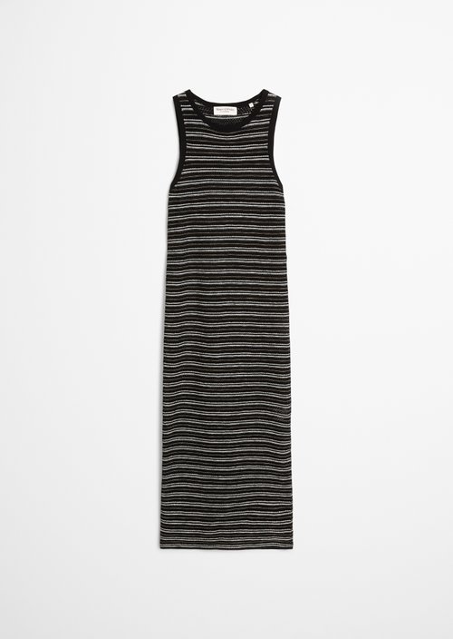 Ajour dress slim — Black