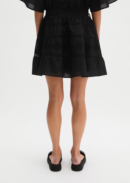 Boho rock in folklore style loose — Black