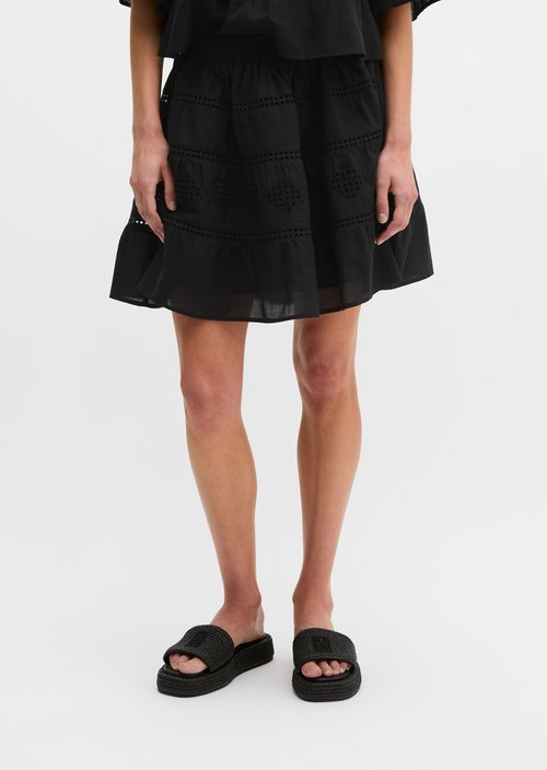 Boho rock in folklore style loose — Black