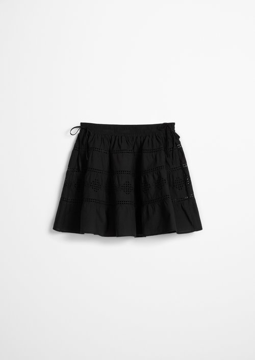 Boho rock in folklore style loose — Black