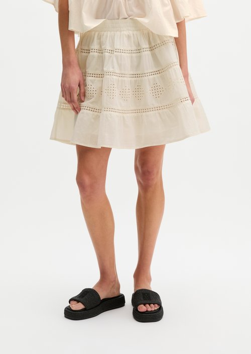 Boho rock in folklore style loose — White Cotton