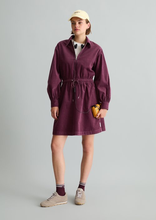 Fine-cord dress, regular fit — Mahagony Jam