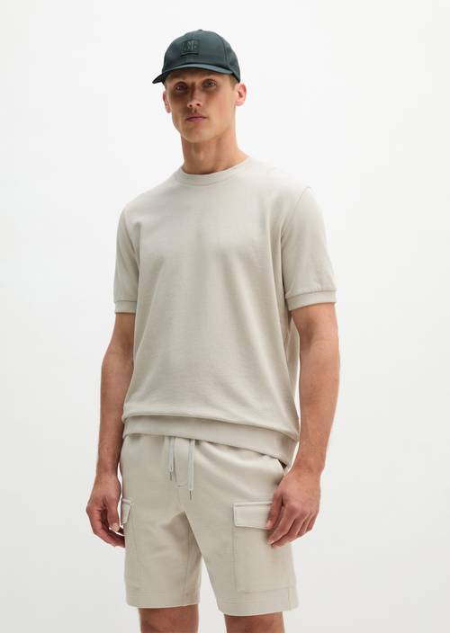 Kurzarm-Sweatshirt regular Grey Kit in Frontalansicht