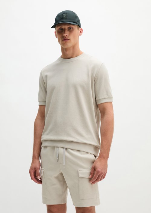 Regular-Fit Short-Sleeve Sweatshirt — Grey Kit