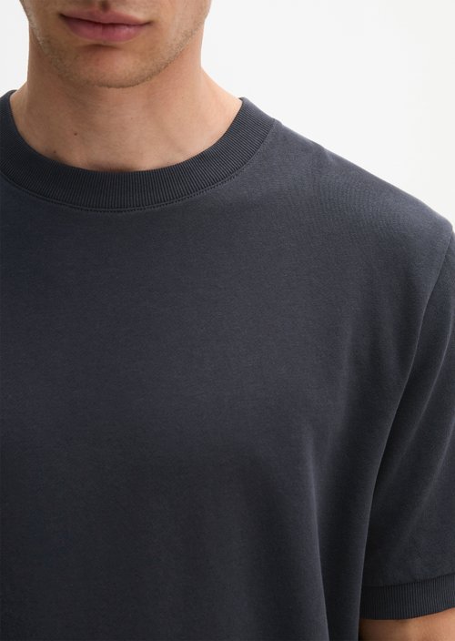 Regular-Fit Short-Sleeve Sweatshirt — Dark Navy