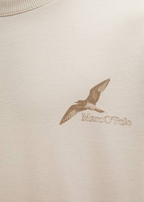Relaxed sweatshirt Grey Silk in detail view