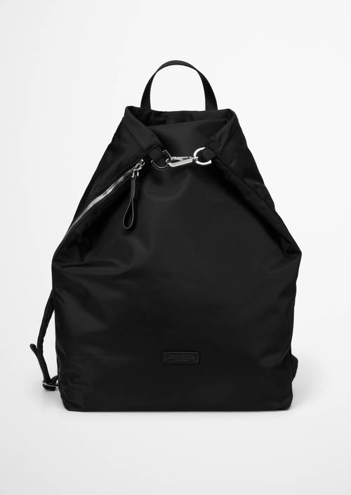 Alexa Medium Backpack Black in front view