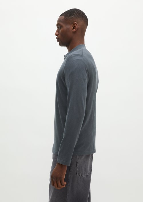 Regular knit polo shirt — Peppercorn Grey