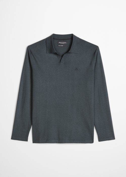 Regular knit polo shirt — Peppercorn Grey
