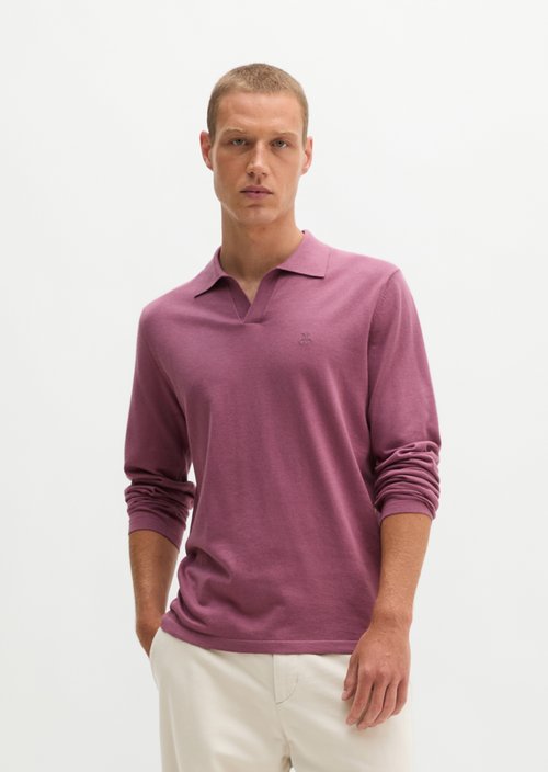 Regular knit polo shirt — Light Mauve