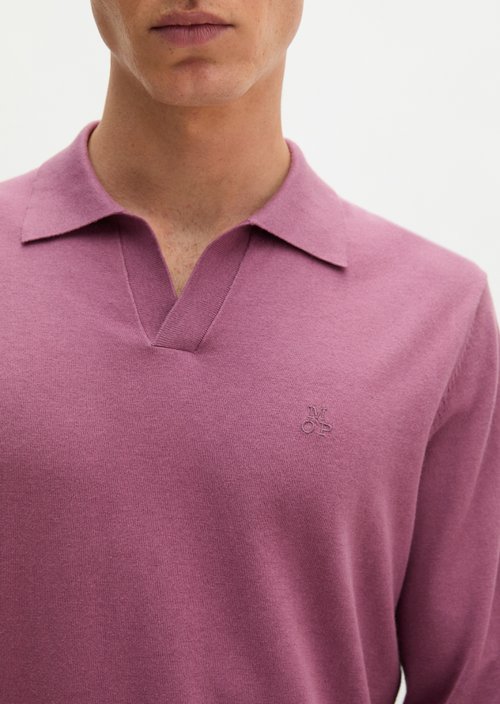Regular knit polo shirt — Light Mauve