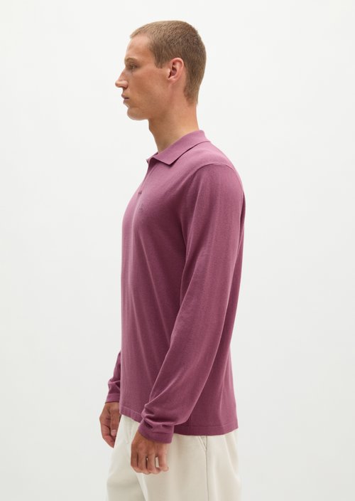 Regular knit polo shirt — Light Mauve