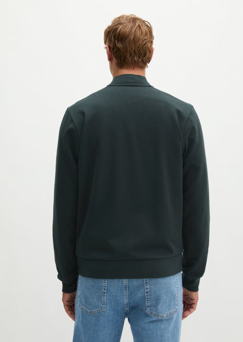 Regular-Fit Sweatshirt Jacket — Peppercorn Grey