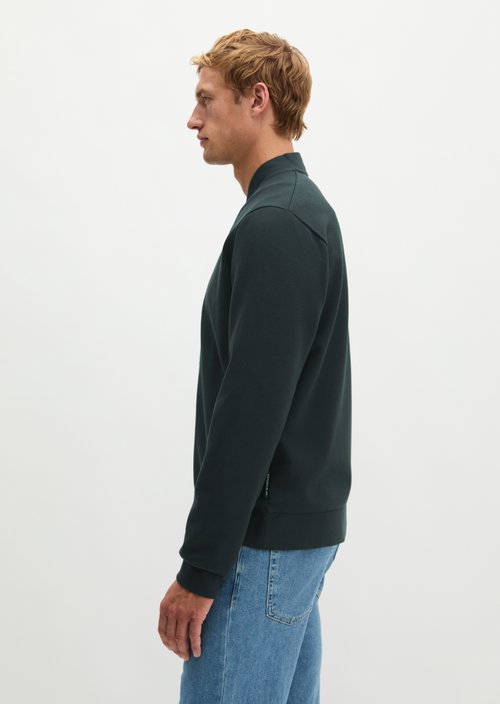 Regular-Fit Sweatshirt Jacket — Peppercorn Grey