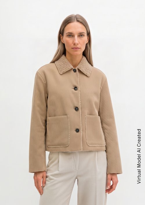 Regular-Fit Outdoor Jacket — Earthy Taupe