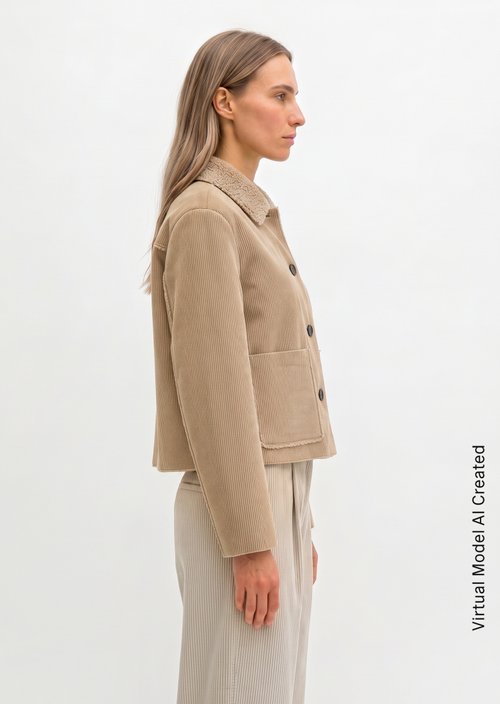 Regular-Fit Outdoor Jacket — Earthy Taupe