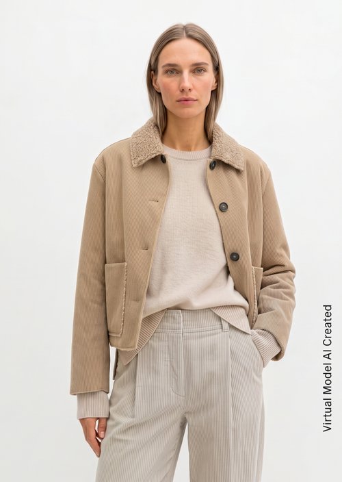 Regular-Fit Outdoor Jacket — Earthy Taupe