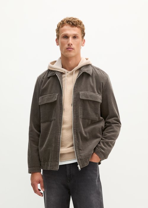 Regular-Fit Corduroy Overshirt — Wooden Earth