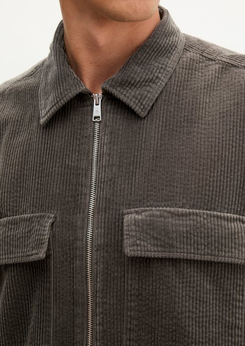 Regular-Fit Corduroy Overshirt — Wooden Earth