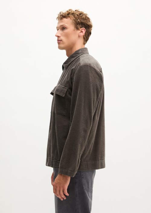 Regular-Fit Corduroy Overshirt — Wooden Earth
