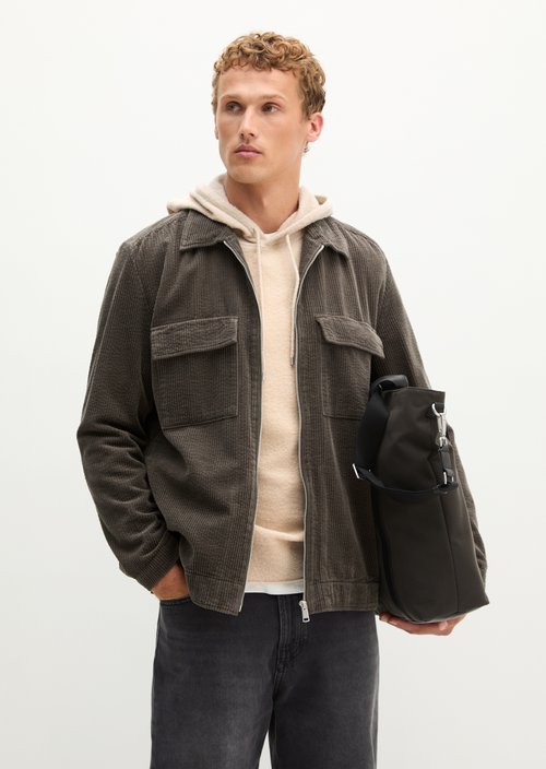 Regular-Fit Corduroy Overshirt — Wooden Earth