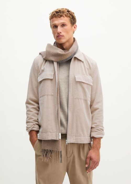 Regular-Fit Corduroy Overshirt — Linen Beige