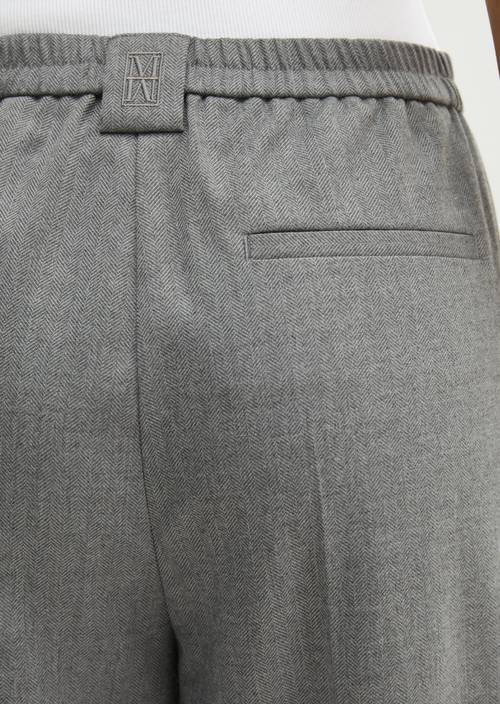 Hose Model Margo wide Medium Grey in Detailansicht